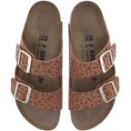 Birkenstock | Arizona | Leo Pecan-Braun | Synthetik | Weite: Schmal | 1031926 | Damen Pantoletten