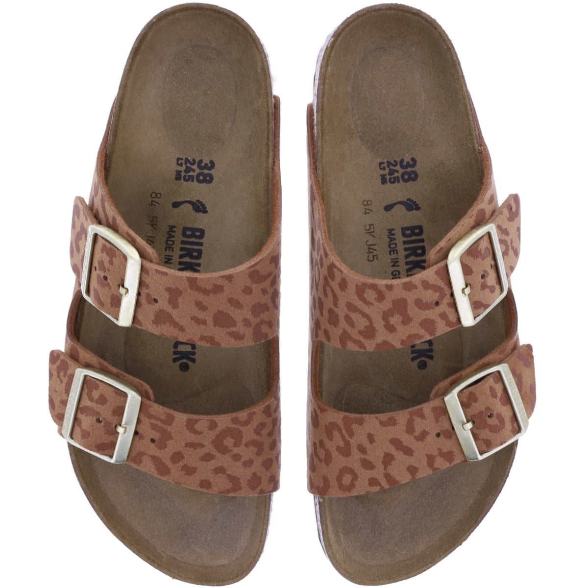 Birkenstock | Arizona | Leo Pecan-Braun | Synthetik | Weite: Schmal | 1031926 | Damen Pantoletten