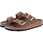 Birkenstock | Arizona | Leo Pecan-Braun | Synthetik | Weite: Schmal | 1031926 | Damen Pantoletten