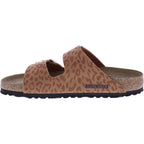 Birkenstock | Arizona | Leo Pecan-Braun | Synthetik | Weite: Schmal | 1031926 | Damen Pantoletten