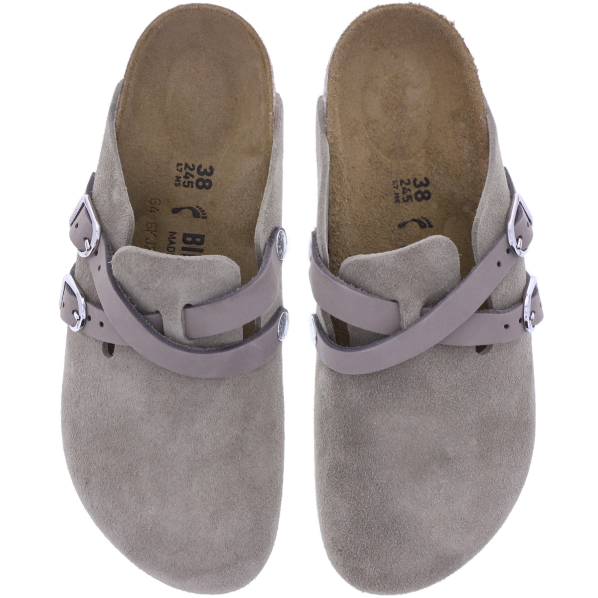 Birkenstock | Blair | Taupe Veloursleder | Weite: Schmal | 1032905 | Damen Clogs
