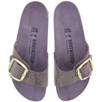 Birkenstock | Madrid Big Buckle | Gray Taupe | Python-Print | Weite: Schmal | 1032935 | Damen