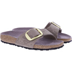 Birkenstock | Madrid Big Buckle | Gray Taupe | Python-Print | Weite: Schmal | 1032935 | Damen