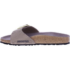Birkenstock | Madrid Big Buckle | Gray Taupe | Python-Print | Weite: Schmal | 1032935 | Damen