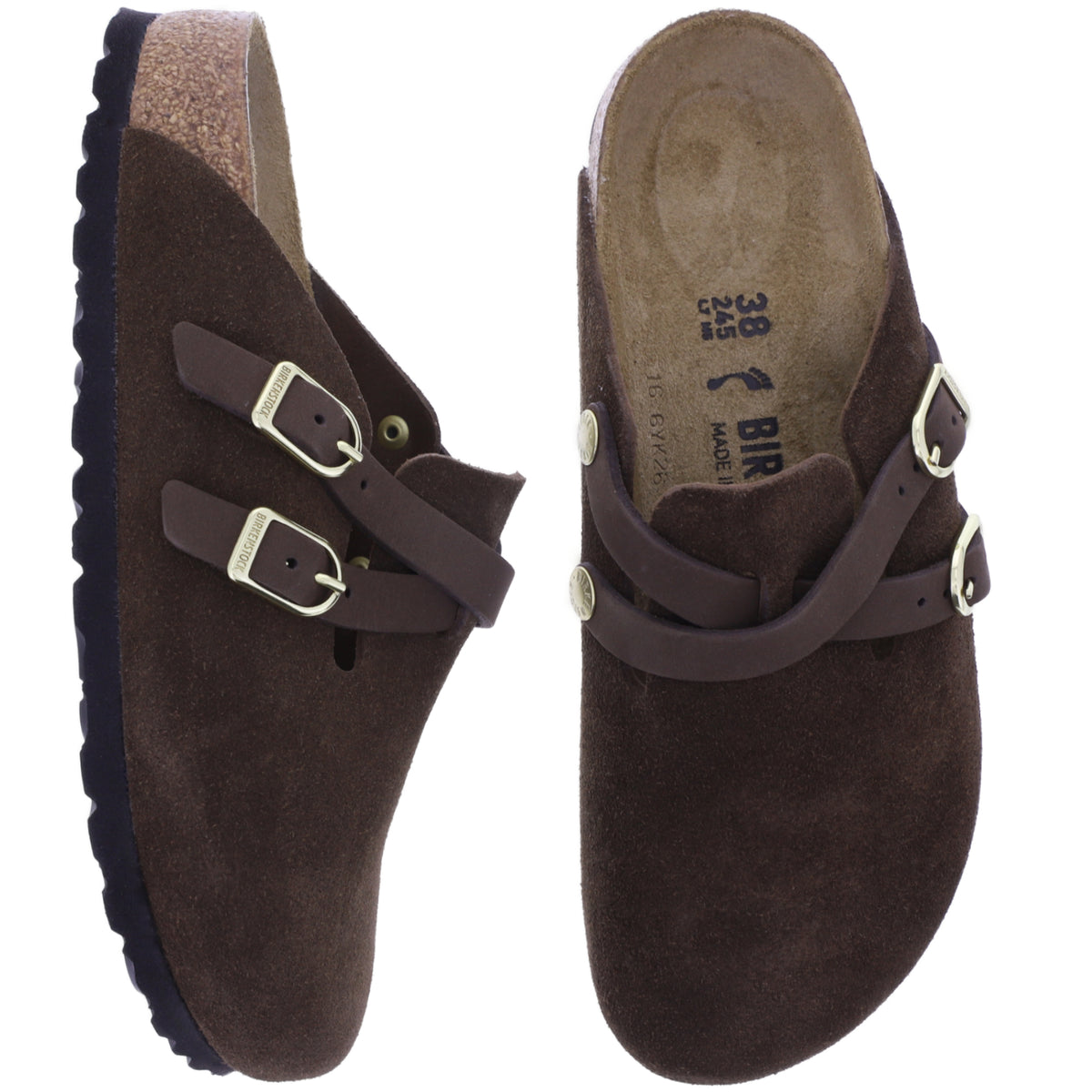 Birkenstock | Blair | Carafe-Espresso Veloursleder | Weite: Schmal | 1032983 | Damen Clogs
