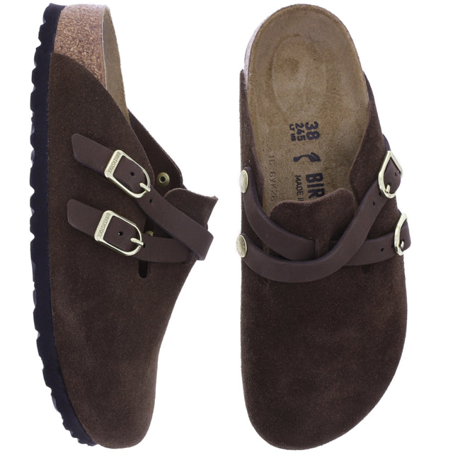 Birkenstock | Blair | Carafe-Espresso Veloursleder | Weite: Schmal | 1032983 | Damen Clogs