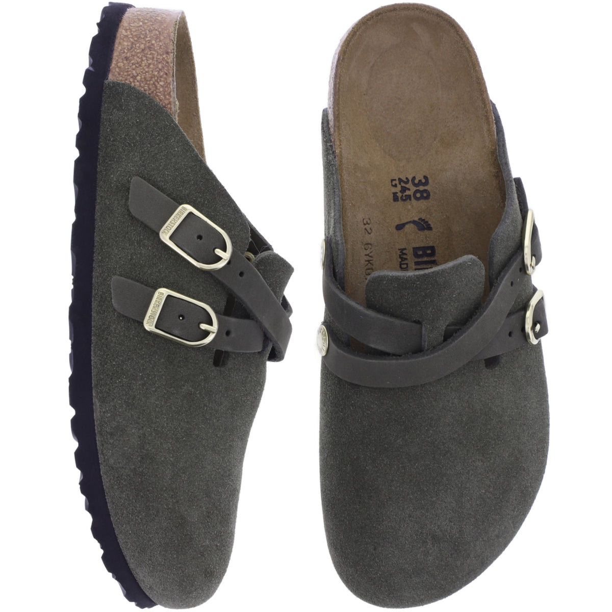 Birkenstock | Blair | Thyme-Olive Veloursleder | Weite: Schmal | 1033158 | Damen Clogs