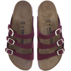 Birkenstock | Florida | Zinfandel-Weinrot | Nubukleder | Weite: Schmal | 1033172 | Damen Pantoletten
