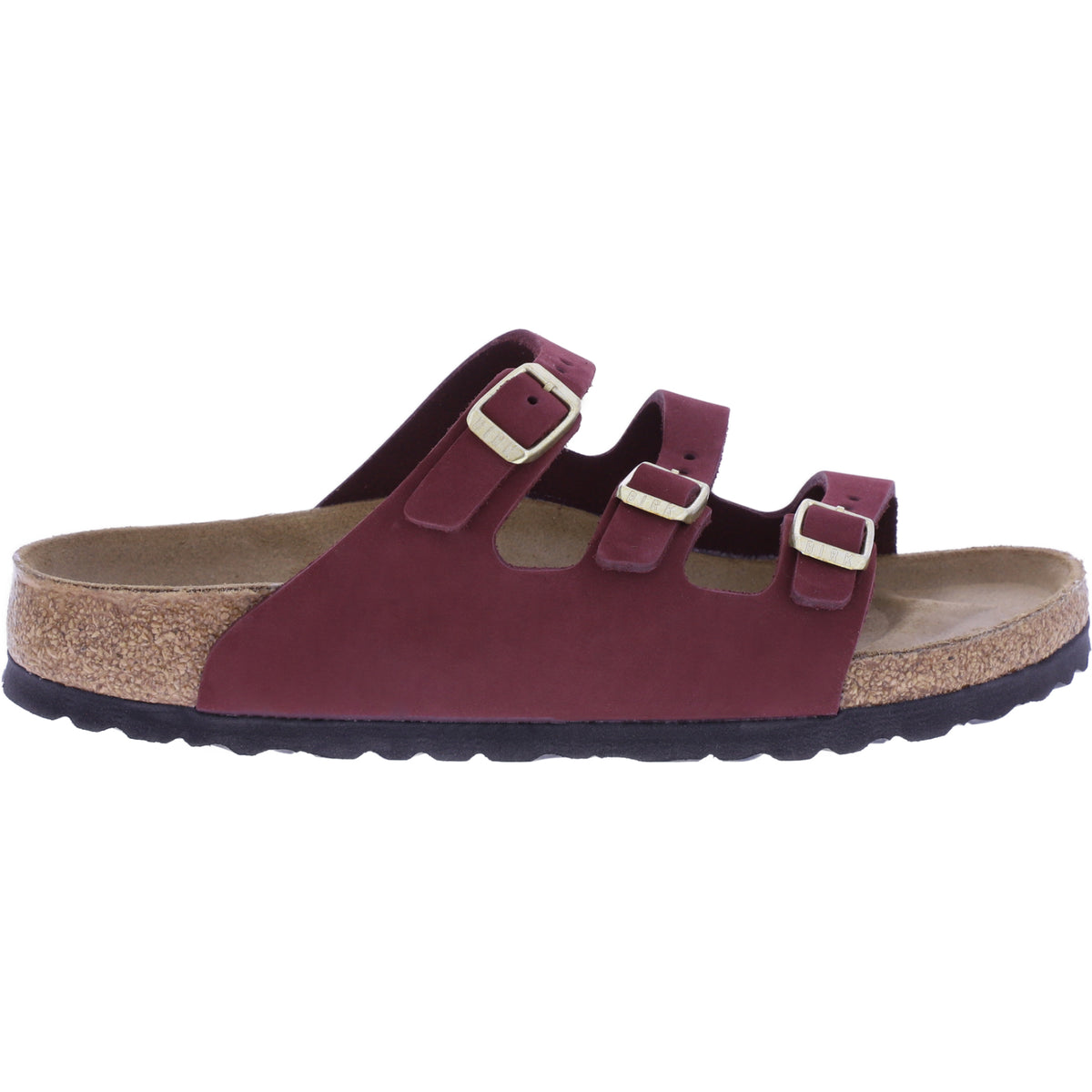 Birkenstock | Florida | Zinfandel-Weinrot | Nubukleder | Weite: Schmal | 1033172 | Damen Pantoletten