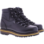 Hanwag / Modell: Grünten / Schwarz Leder / Halbhohe zwiegenähter Herren Stiefelette