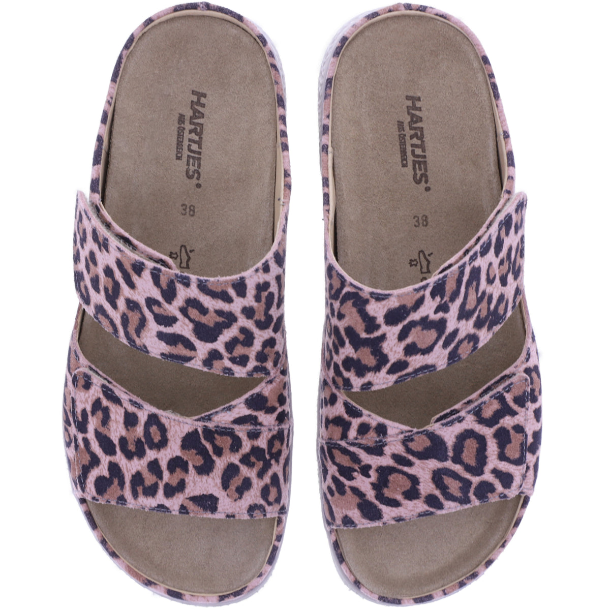 Hartjes | Groove | Leo-Altrosa | Leder | Weite: H | 1221220-4600 | Damen Pantoletten