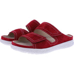 Hartjes | Groove | Rot | Veloursleder | Weite: H | 1221222-2700 | Damen Pantoletten