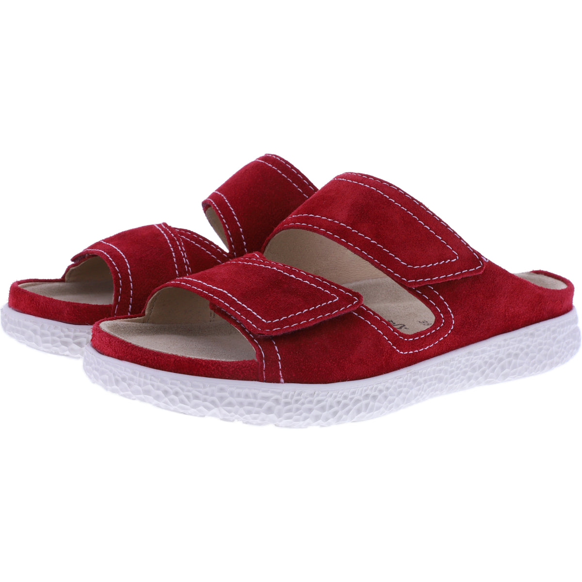 Hartjes | Groove | Rot | Veloursleder | Weite: H | 1221222-2700 | Damen Pantoletten
