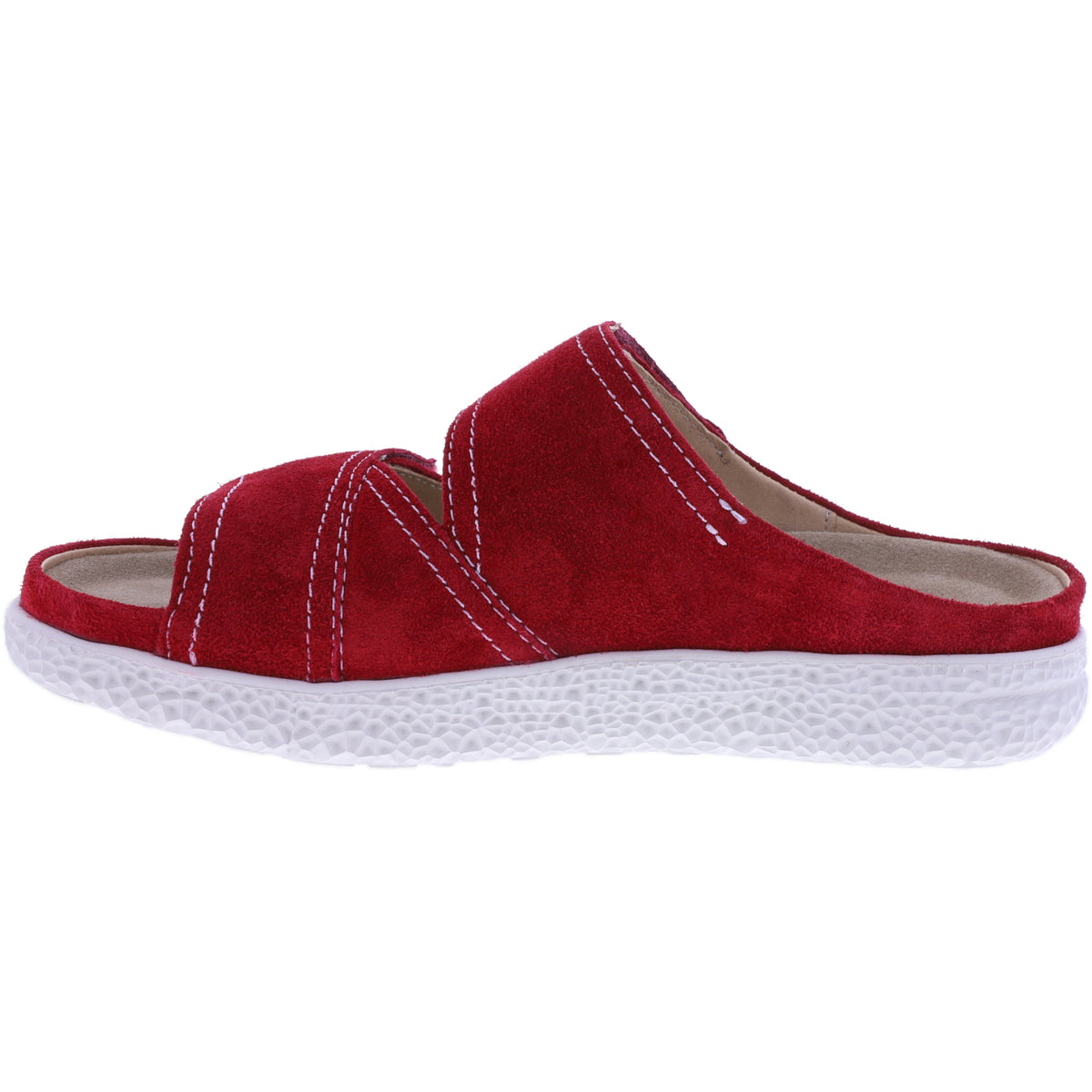 Hartjes | Groove | Rot | Veloursleder | Weite: H | 1221222-2700 | Damen Pantoletten
