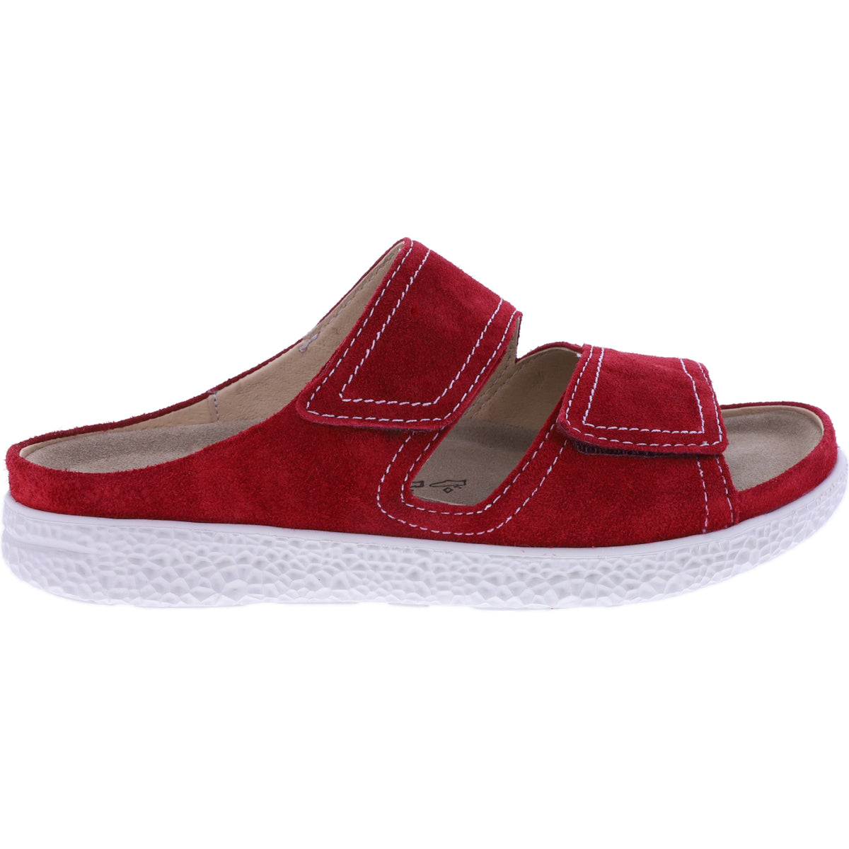 Hartjes | Groove | Rot | Veloursleder | Weite: H | 1221222-2700 | Damen Pantoletten