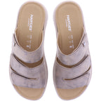 Hartjes | Calypso | Camel-Beige | Kalbsleder | Weite: K | 1221801-3400 | Damen Komfort-Pantoletten