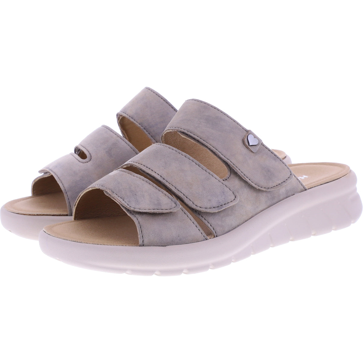 Hartjes | Calypso | Camel-Beige | Kalbsleder | Weite: K | 1221801-3400 | Damen Komfort-Pantoletten