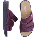 Hartjes | Calypso | Aubergine | Kalbsleder | Weite: K | 1221801-8600 | Damen Komfort-Pantoletten