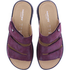 Hartjes | Calypso | Aubergine | Kalbsleder | Weite: K | 1221801-8600 | Damen Komfort-Pantoletten