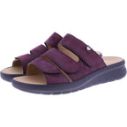 Hartjes | Calypso | Aubergine | Kalbsleder | Weite: K | 1221801-8600 | Damen Komfort-Pantoletten