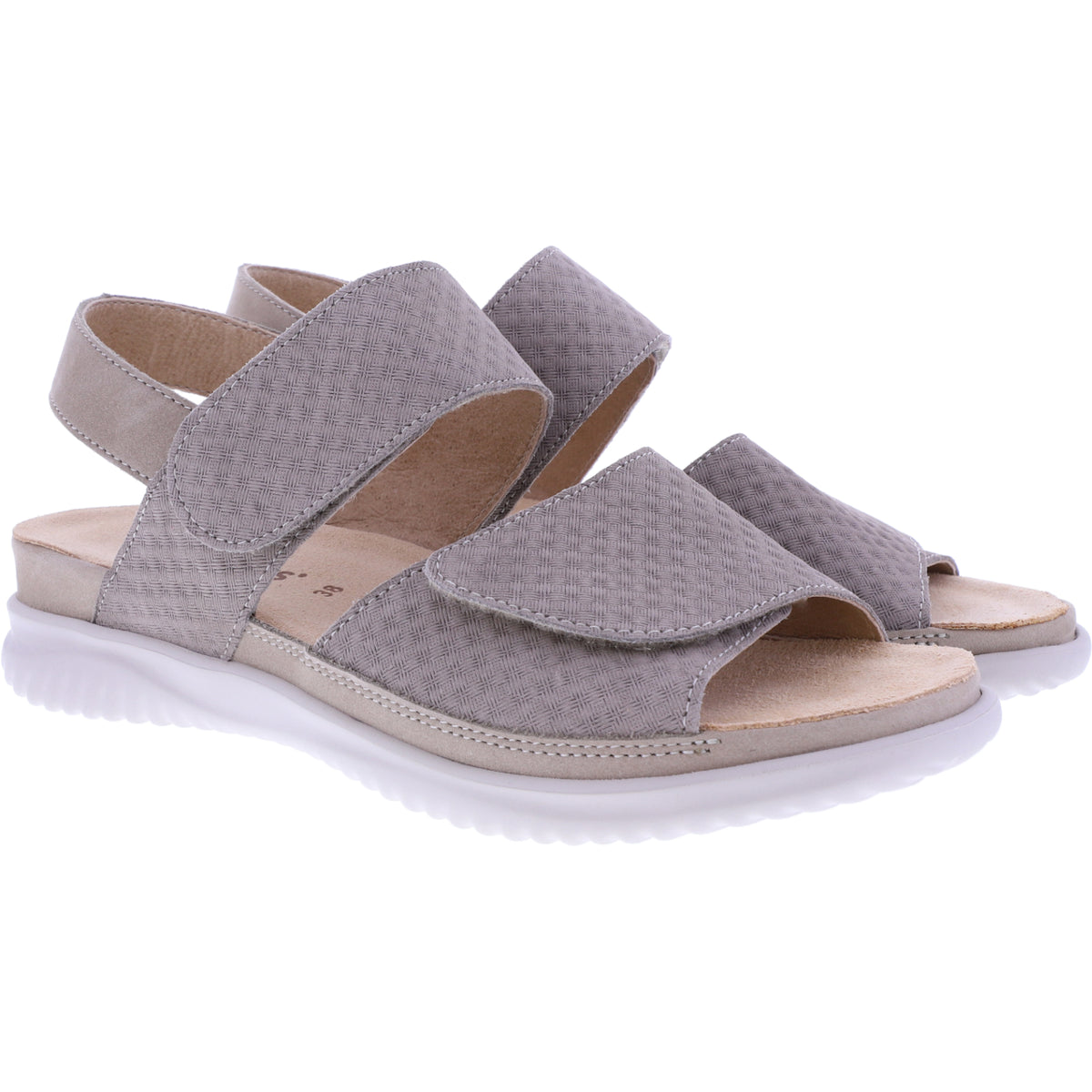 Hartjes | Breeze | Birke-Grau | geprägtes Nubukleder | Weite: G | 1321137-2626 | Damen Sandalen