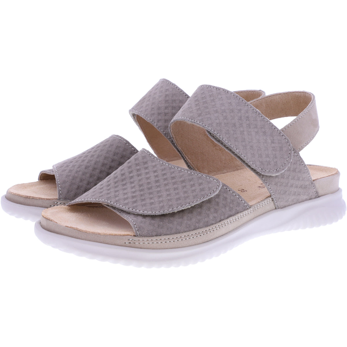 Hartjes | Breeze | Birke-Grau | geprägtes Nubukleder | Weite: G | 1321137-2626 | Damen Sandalen