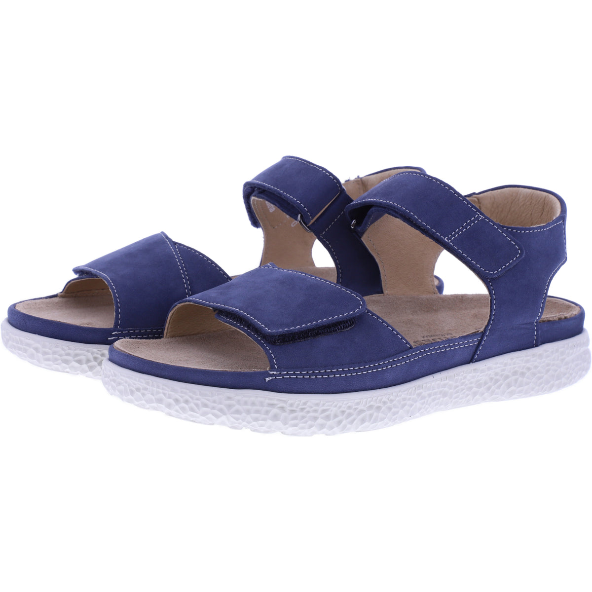 Hartjes Natural | Groove | Stahlblau | Nubukleder | Weite: H | 1321220-4800 | Damen Sandalen