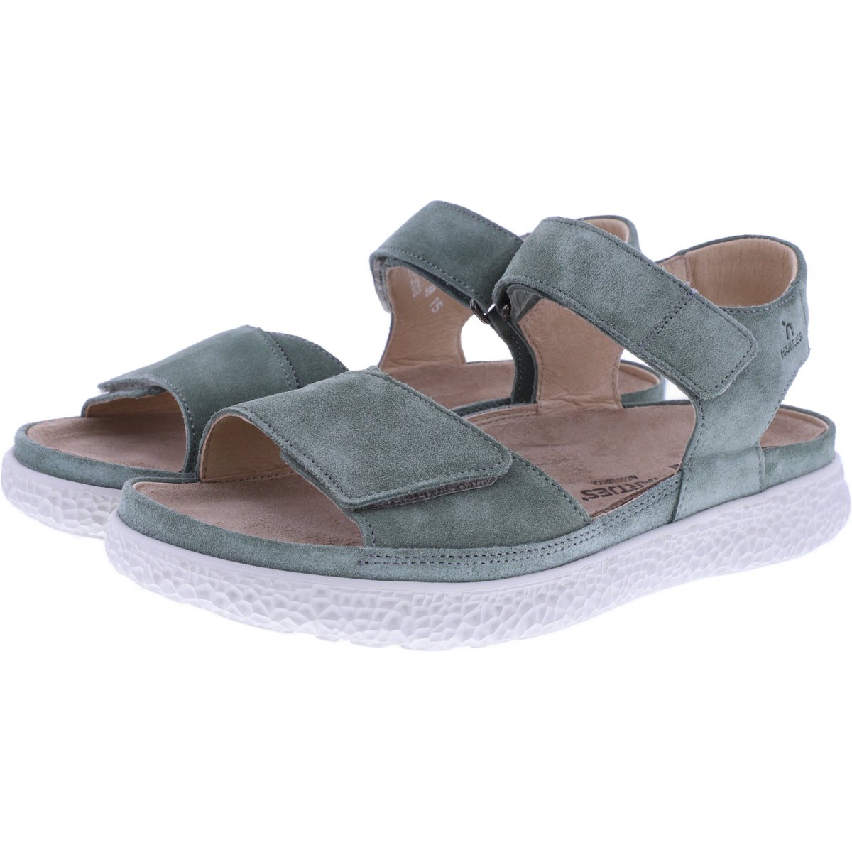 Hartjes Natural | Groove | Military-Grün | Veloursleder | Weite: H | 1321220-9500 | Damen Sandalen