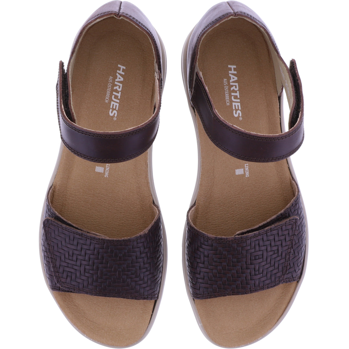 Hartjes | Modell: Pop | Dunkelbraun Nappaleder | Weite: G | 1322102-7777 | Damen Sandalen