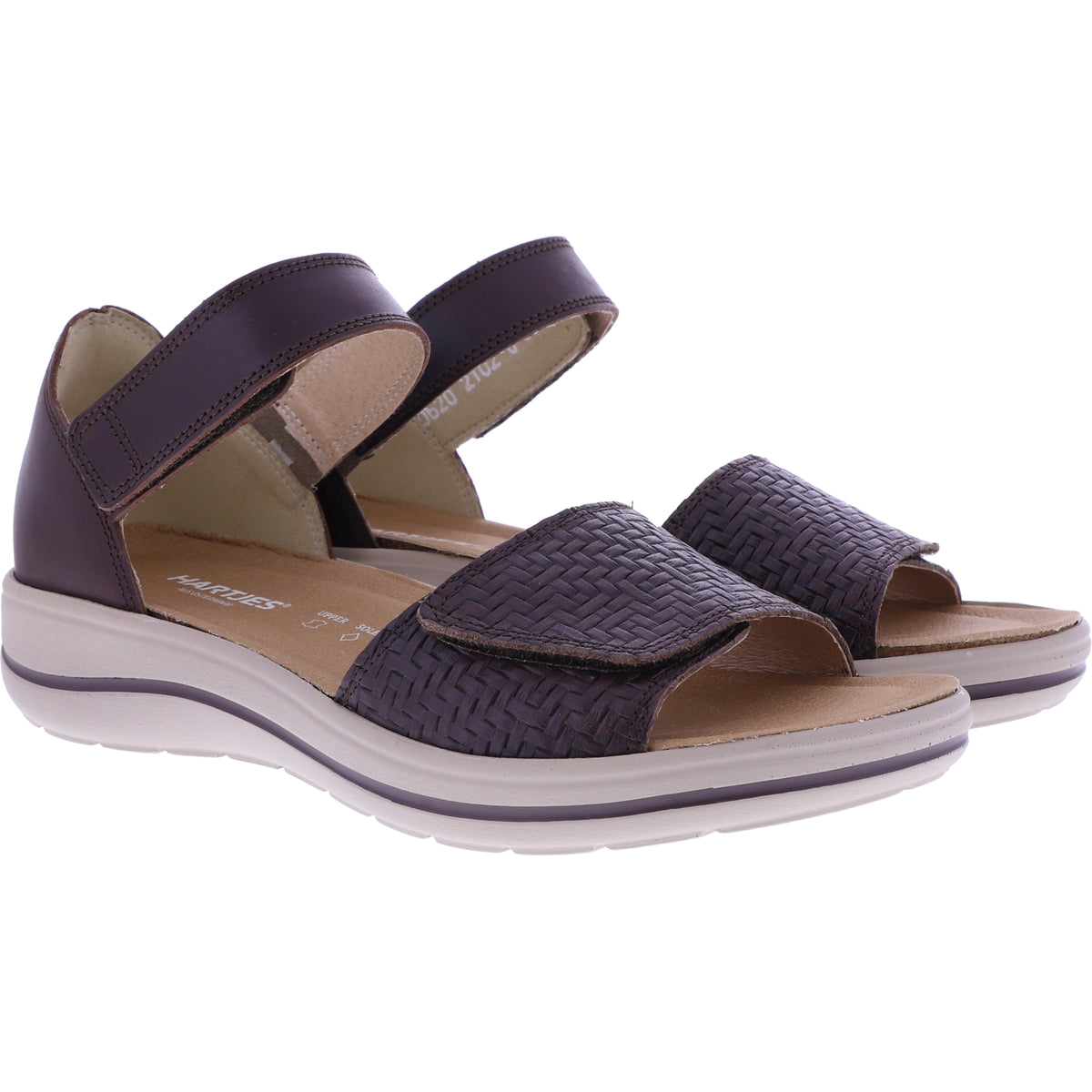 Hartjes | Modell: Pop | Dunkelbraun Nappaleder | Weite: G | 1322102-7777 | Damen Sandalen