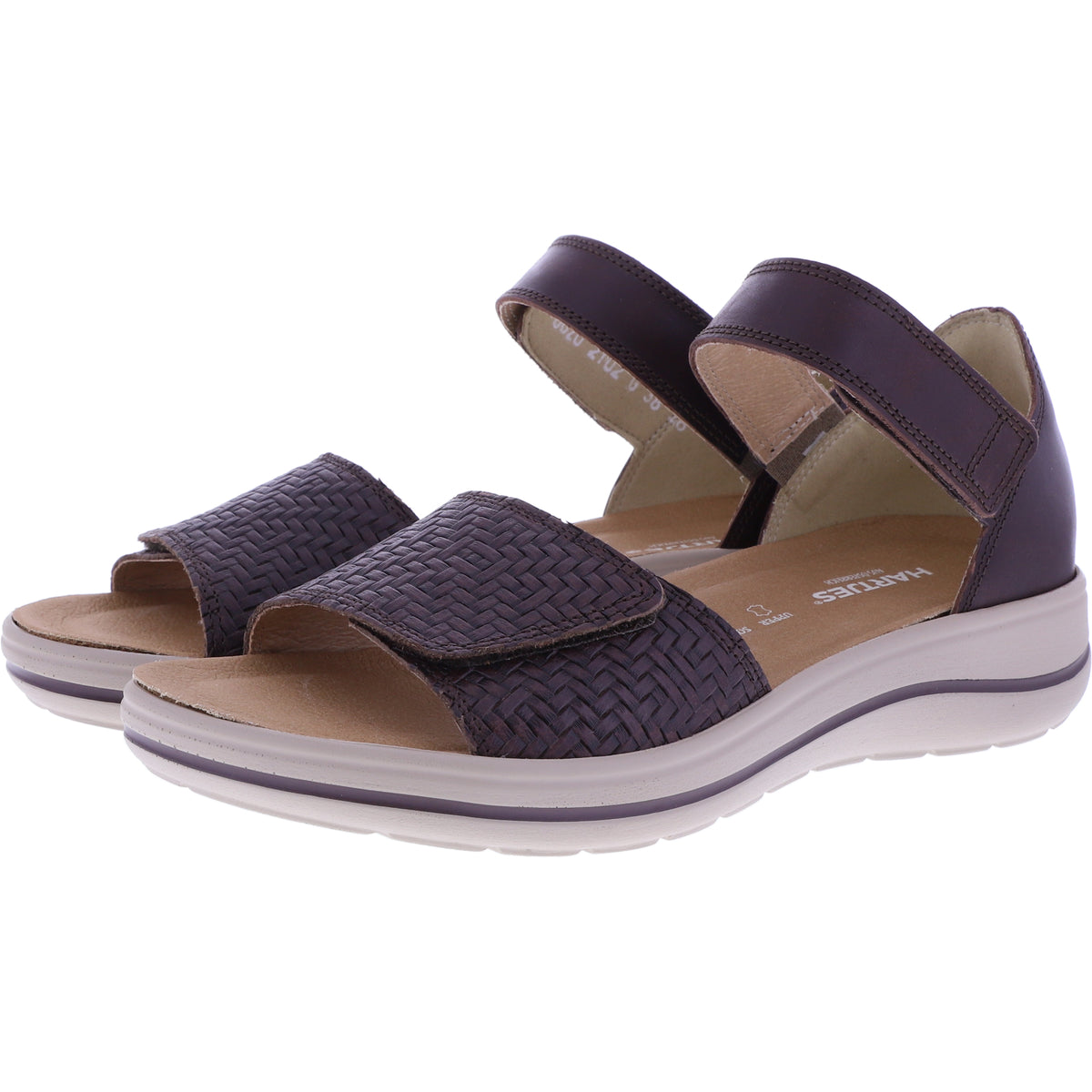 Hartjes | Modell: Pop | Dunkelbraun Nappaleder | Weite: G | 1322102-7777 | Damen Sandalen