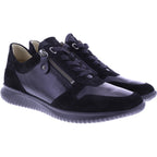 Hartjes | Breeze | Schwarz | Velours- & Lackleder | Weite: G | 1621128-0101 | Damen Sneakers