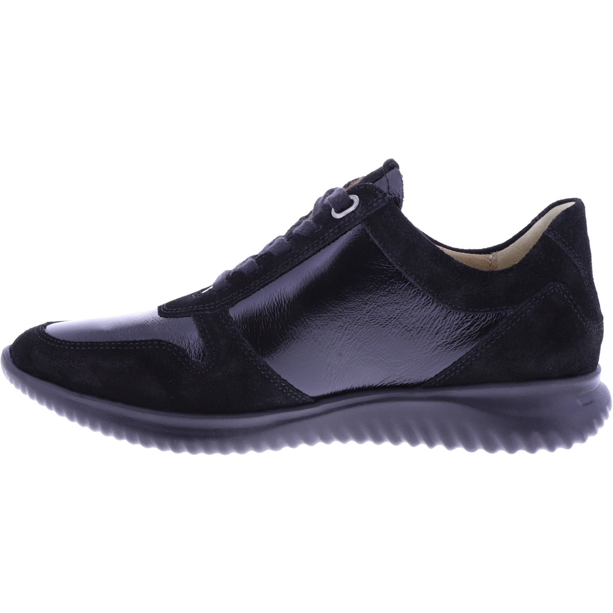 Hartjes | Breeze | Schwarz | Velours- & Lackleder | Weite: G | 1621128-0101 | Damen Sneakers