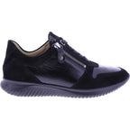 Hartjes | Breeze | Schwarz | Velours- & Lackleder | Weite: G | 1621128-0101 | Damen Sneakers