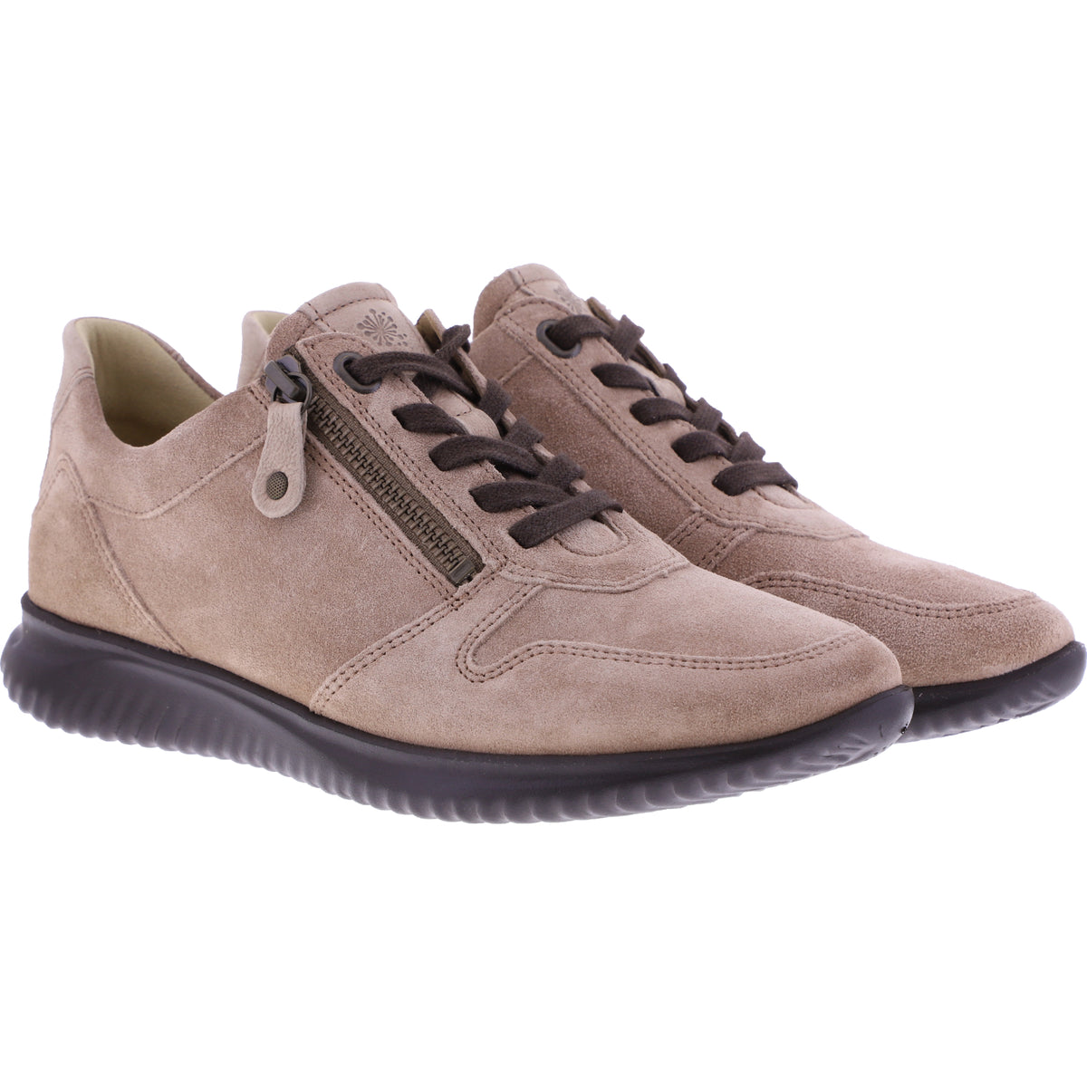 Hartjes / Modell: Breeze / Sand-Schlamm-Veloursleder / Weite: G / 1621136-0435 / Damen Sneakers