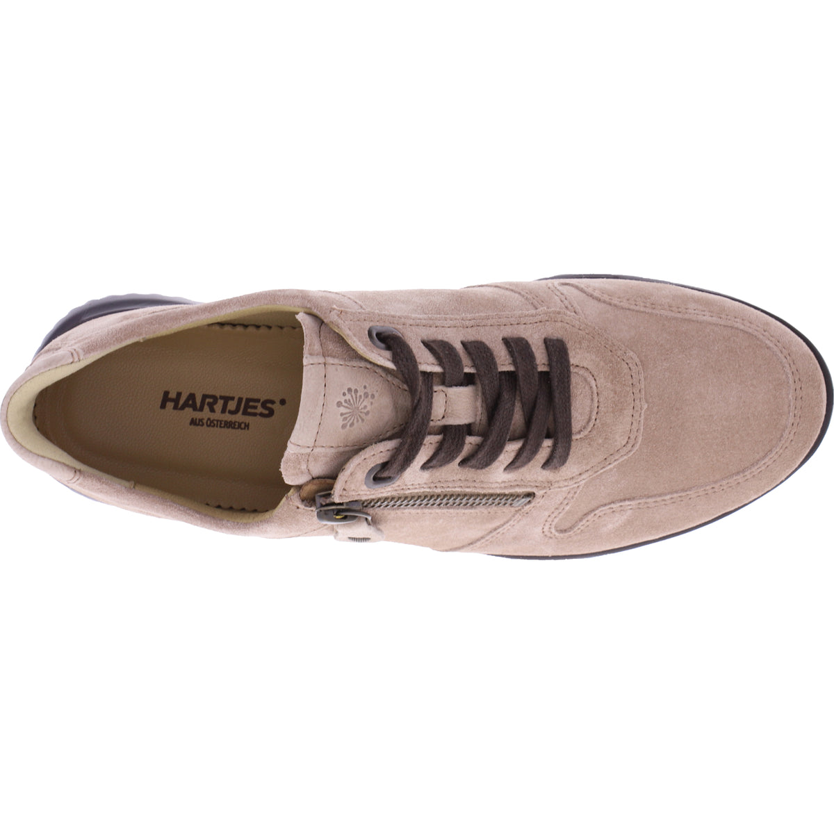 Hartjes / Modell: Breeze / Sand-Schlamm-Veloursleder / Weite: G / 1621136-0435 / Damen Sneakers