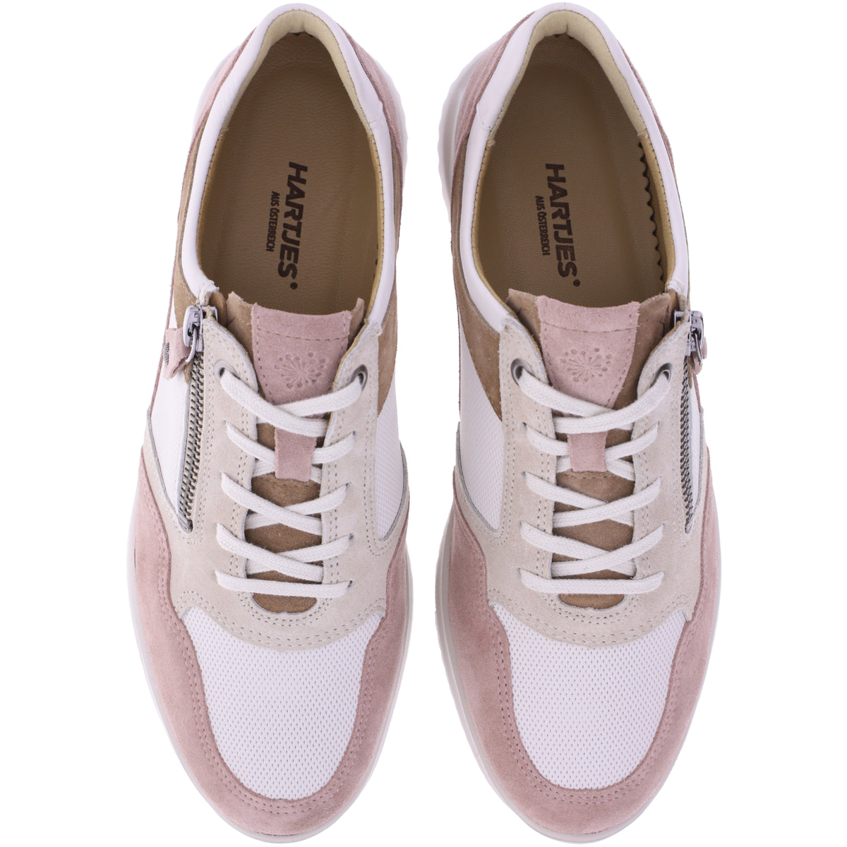 Hartjes / Modell: Breeze / Altrosa-Beige Leder / Weite: G / 1621140-4632 / Damen Sneakers