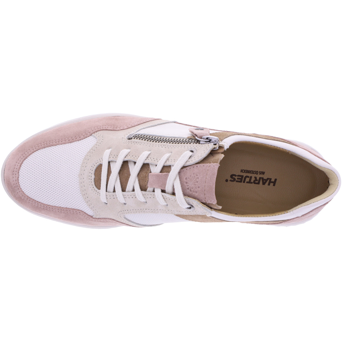 Hartjes / Modell: Breeze / Altrosa-Beige Leder / Weite: G / 1621140-4632 / Damen Sneakers