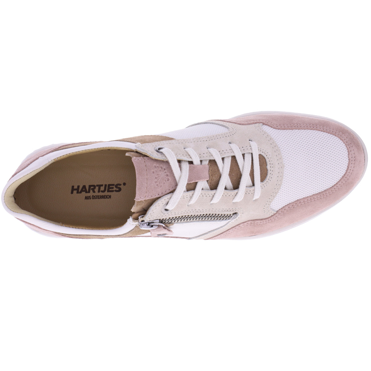Hartjes / Modell: Breeze / Altrosa-Beige Leder / Weite: G / 1621140-4632 / Damen Sneakers