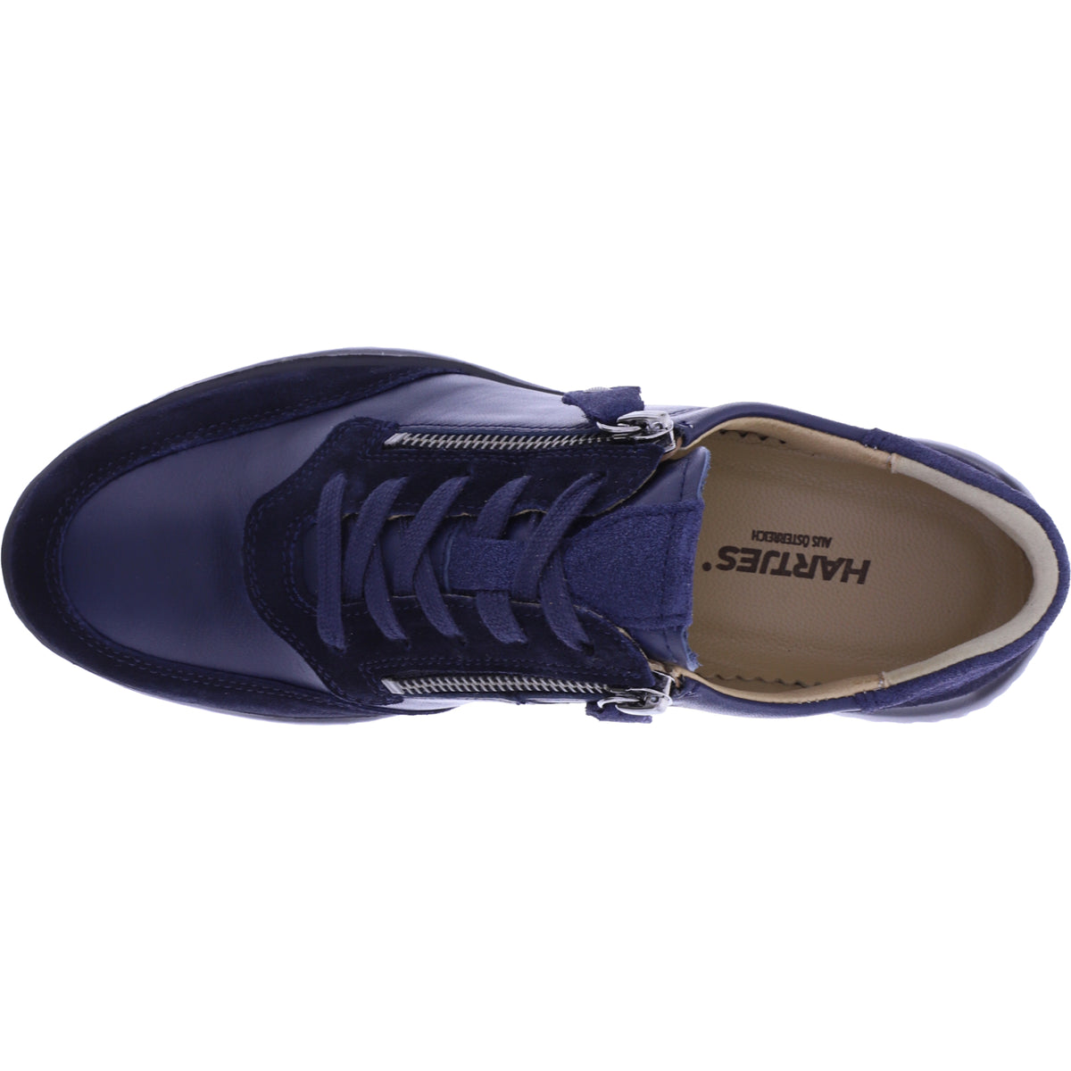 Hartjes / Modell: Breeze / Dunkelblau Leder / Weite: G / 1621141-4747 / Damen Sneakers