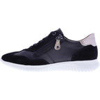 Hartjes / Modell: Breeze / Schwarz Velours-/Nappa-Leder / Weite: G / 1621143-0101 / Damen Sneakers