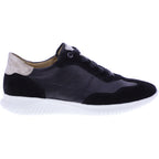 Hartjes / Modell: Breeze / Schwarz Velours-/Nappa-Leder / Weite: G / 1621143-0101 / Damen Sneakers