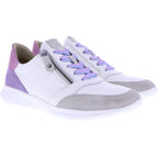 Hartjes / Modell: Breeze / Sahne-Lavendel Leder / Weite: G / 1621144-0582 / Damen Sneakers