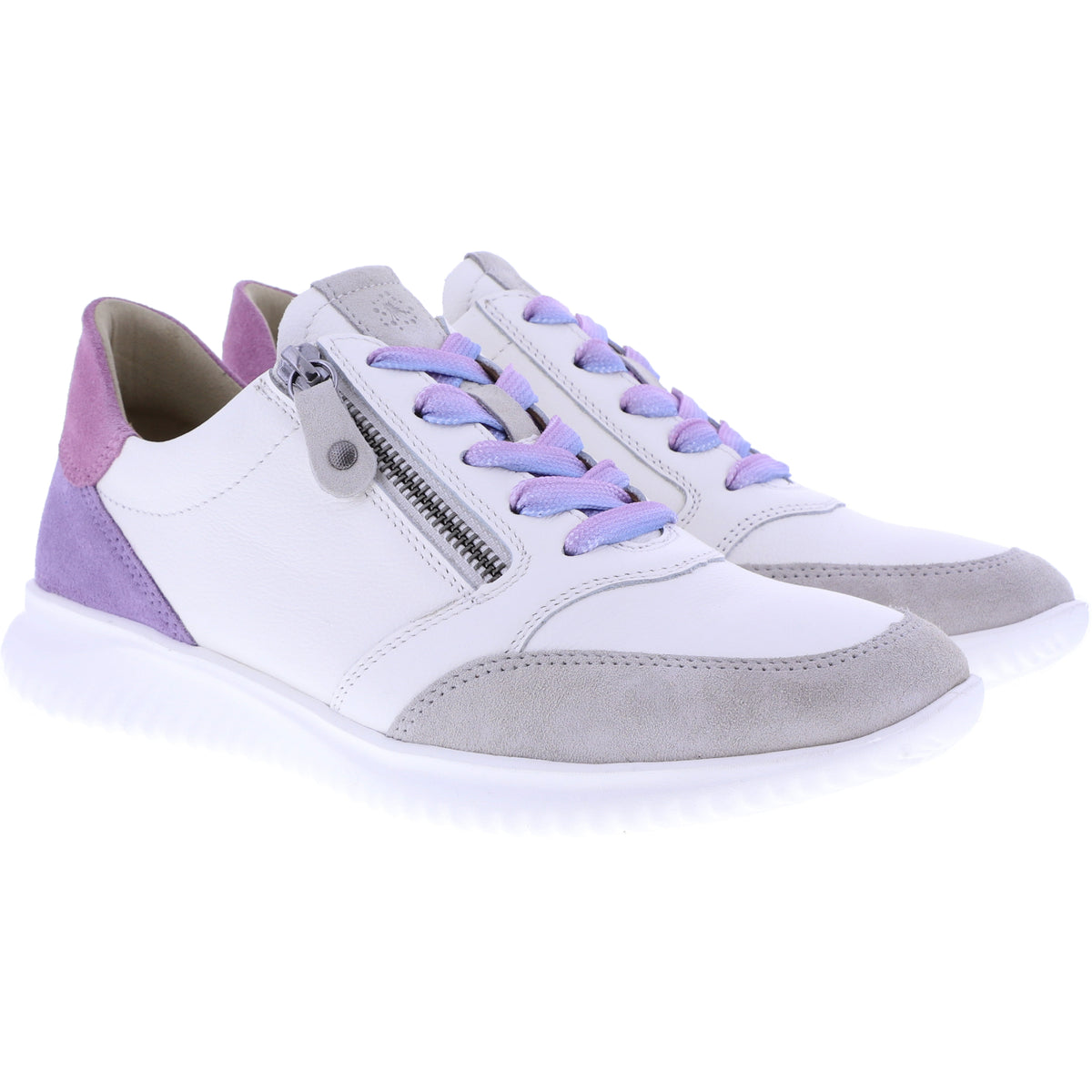 Hartjes / Modell: Breeze / Sahne-Lavendel Leder / Weite: G / 1621144-0582 / Damen Sneakers