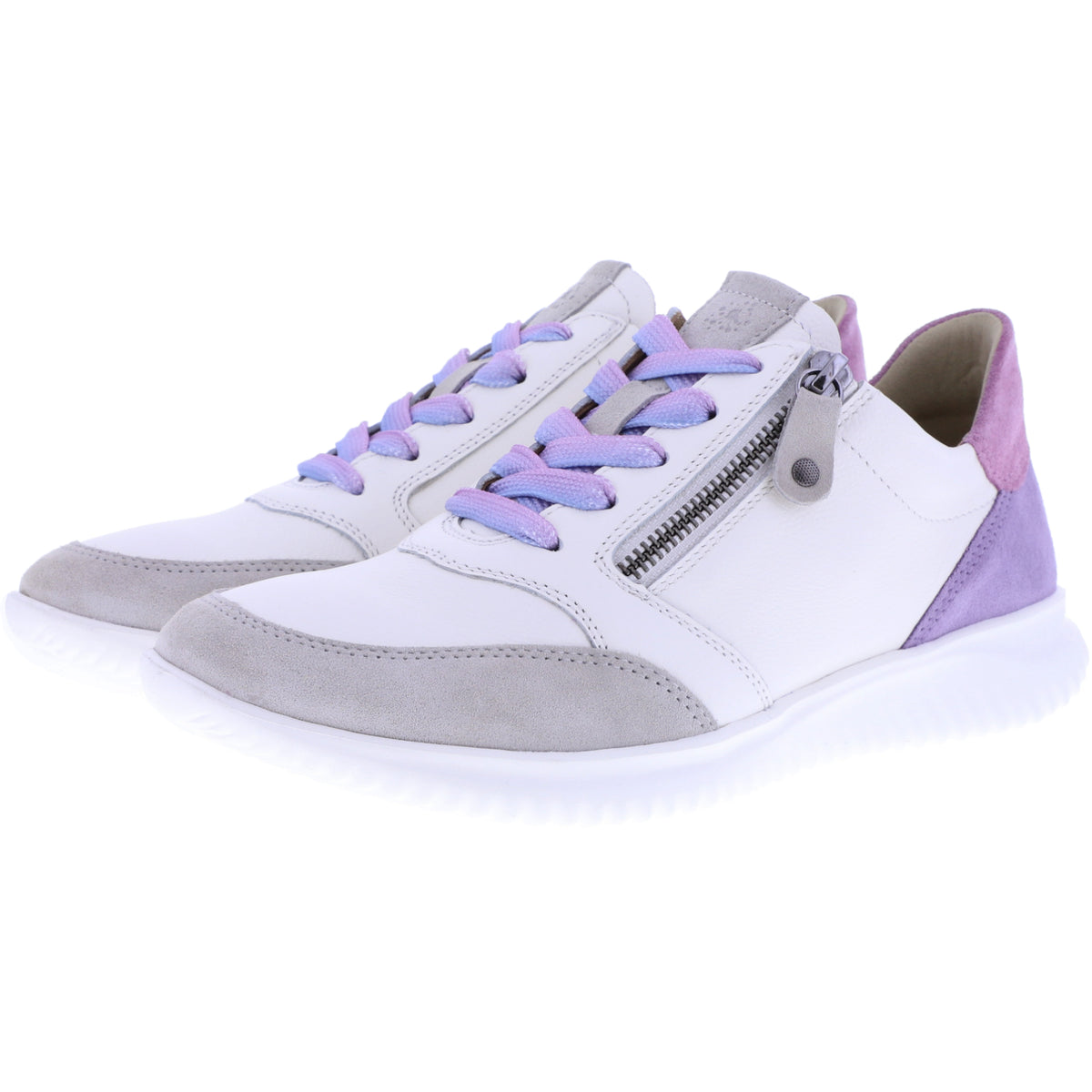 Hartjes / Modell: Breeze / Sahne-Lavendel Leder / Weite: G / 1621144-0582 / Damen Sneakers