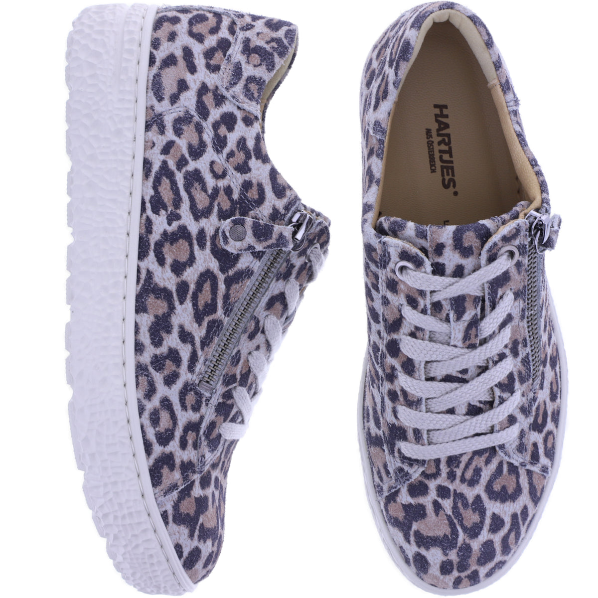 Hartjes | Phil | Leo Grau | Veloursleder | Weite: H | 1621401-1300 | Damen Sneakers