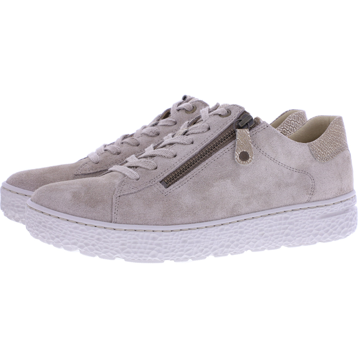 Hartjes | Phil | Birke-Gold | Veloursleder | Weite: H | 1621401-2640 | Damen Sneakers