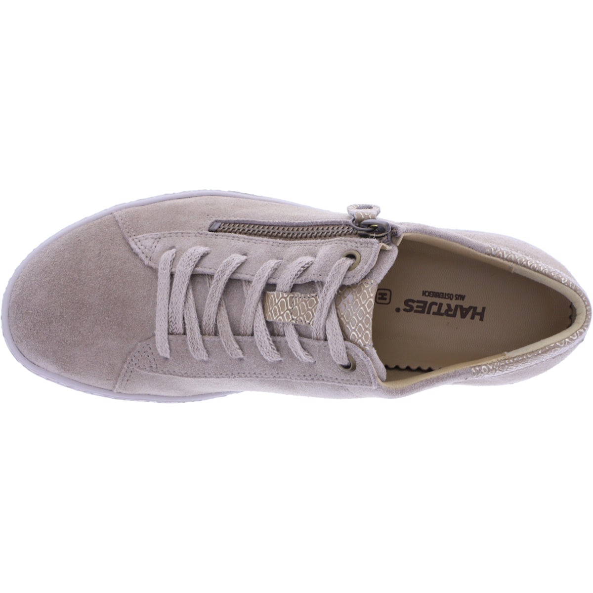 Hartjes | Phil | Birke-Gold | Veloursleder | Weite: H | 1621401-2640 | Damen Sneakers
