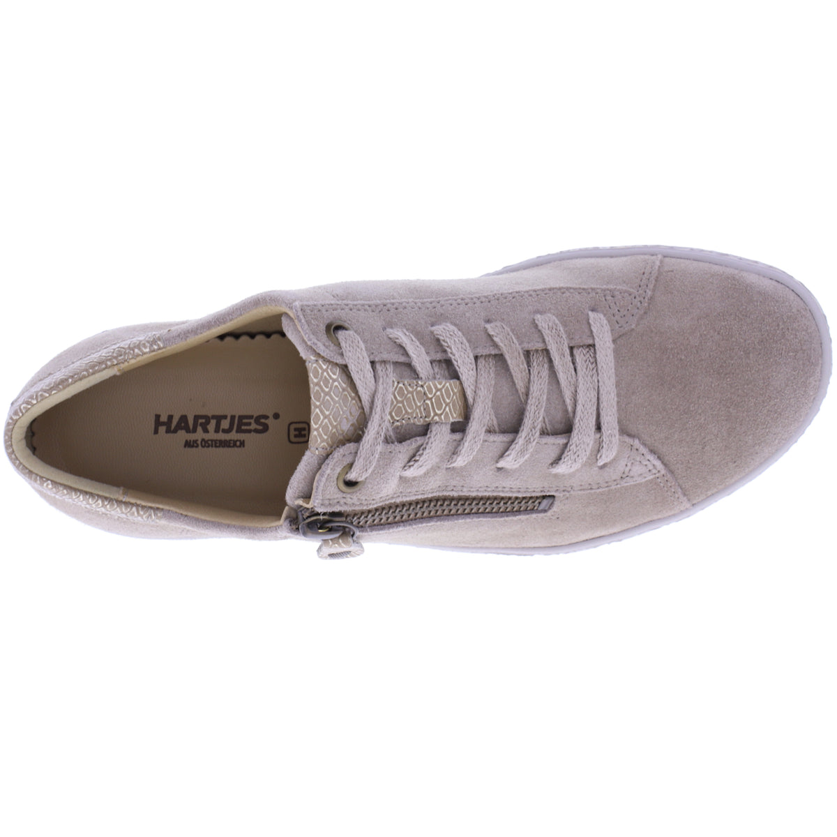 Hartjes | Phil | Birke-Gold | Veloursleder | Weite: H | 1621401-2640 | Damen Sneakers