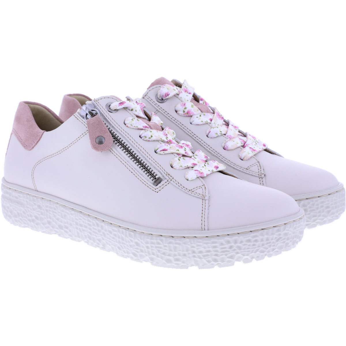 Hartjes | Phil | Beige-Altrosa | Glattleder | Weite: H | 1621409-3246 | Damen Sneakers